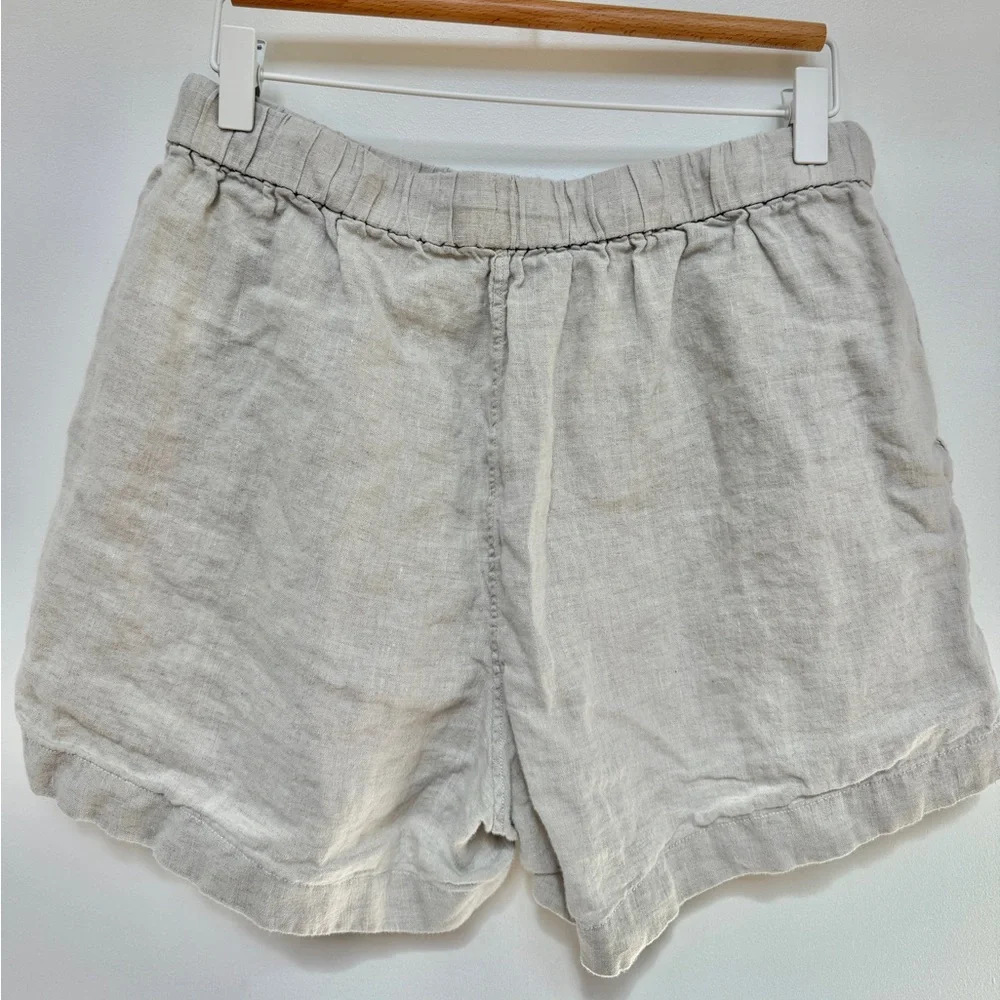 Arket Beige Linen Shorts - Picture 4 of 4